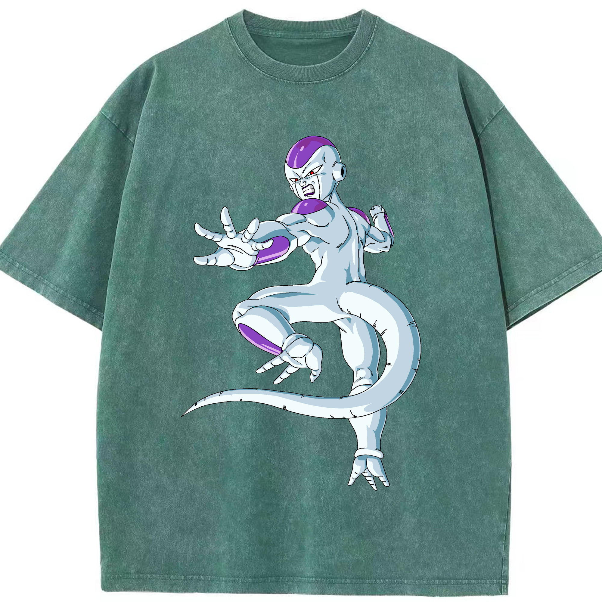 （画像用） ドラゴンボール フリーザ DRAGON BALL Frieza 綿100% ヴィンテージ風 半袖Tシャツ（フロントプリント）